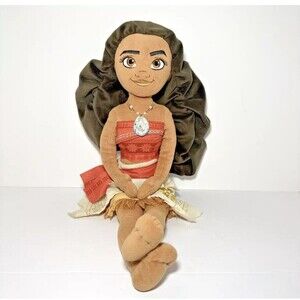 Disney Store Authentic Moana Plush Doll 20" Stuffed Animal Movie Princess Soft